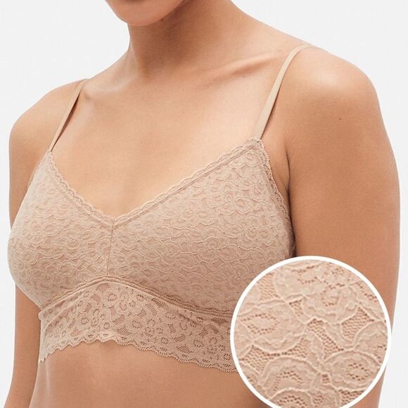 2x25 Mocha Lace Bralette Bra Stretch Adjustable… - Picture 6 of 15